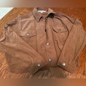 Boutique Cropped Corduroy Jacket